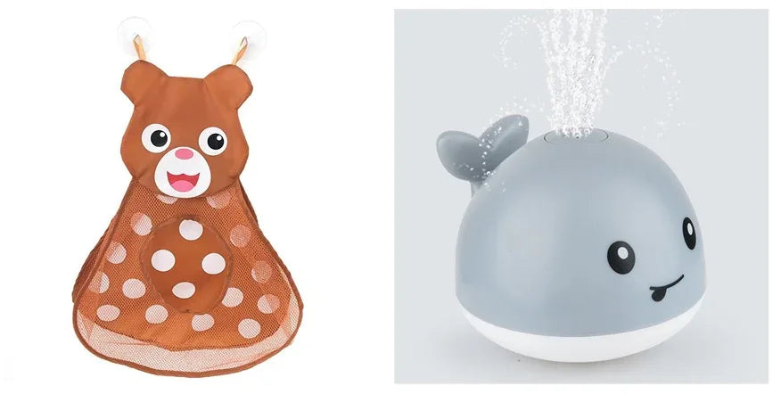 New Baby Bathroom Bath Electric Induction Whale Spray Small Toy - Dealnza
