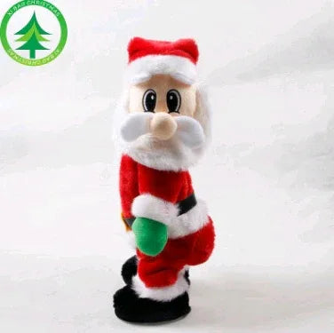 Christmas Decorations Electric Santa Toys Creative Twist Music Santa Claus Dolls - Dealnza