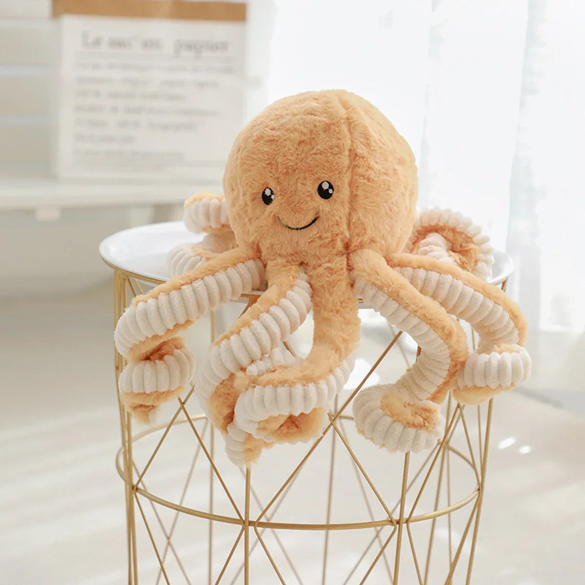 Lovely Simulation Octopus Pendant Plush Stuffed Toy Soft Animal Home Accessories Cute Doll Children Gifts - Dealnza