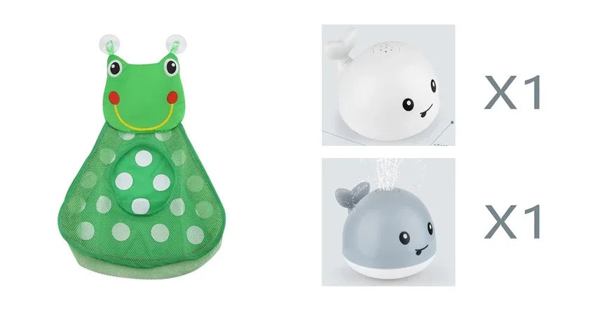 New Baby Bathroom Bath Electric Induction Whale Spray Small Toy - Dealnza
