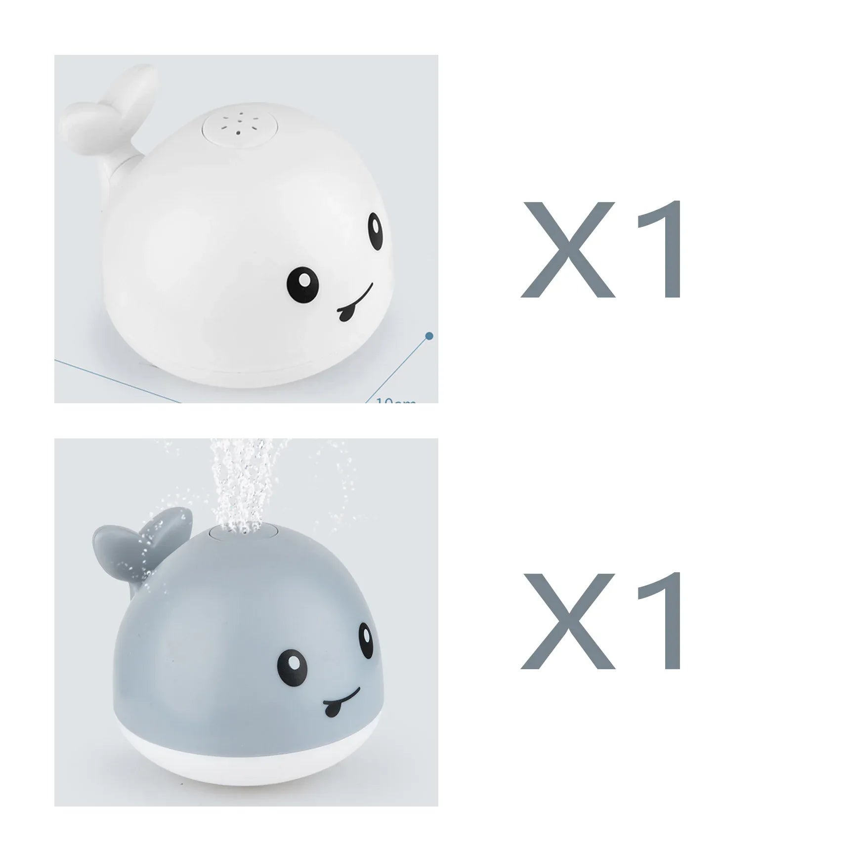 New Baby Bathroom Bath Electric Induction Whale Spray Small Toy - Dealnza