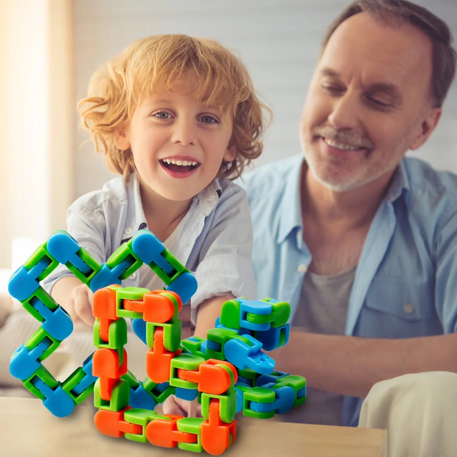 Funny Fidget Chain Anti Stress Toy for Adult Bike Chain Fidget Bracelet Puzzle Educational Toys - Dealnza