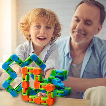 Funny Fidget Chain Anti Stress Toy for Adult Bike Chain Fidget Bracelet Puzzle Educational Toys - Dealnza