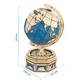 Robotime Globe Earth 567pcs 3D Wooden Puzzle Games Ocean Map Ball Assemble Model Toys Xms Gift for Children Boys Dropshipping - Dealnza