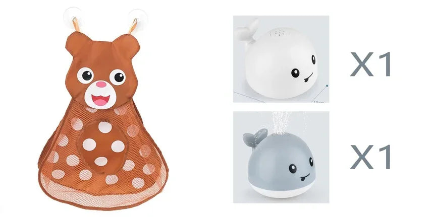 New Baby Bathroom Bath Electric Induction Whale Spray Small Toy - Dealnza